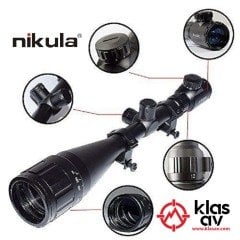 Nikula 8-32x50 AOEG Zoomlu Tüfek Dürbünü Taktik çift Işık Kırmızı-Yeşil Kaynaklı