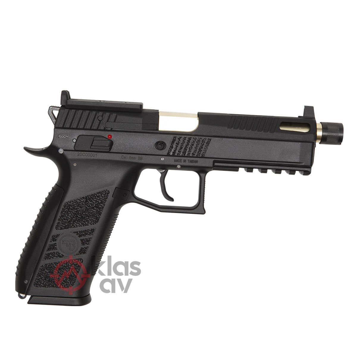ASG CZ P09 Optic Blowback Airsoft Tabanca (Ayak ve Çantalı)