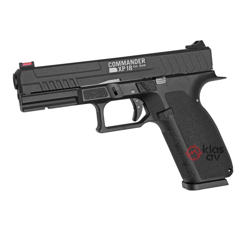 ASG Commander XP18 Blowback Siyah Airsoft Tabanca 6mm
