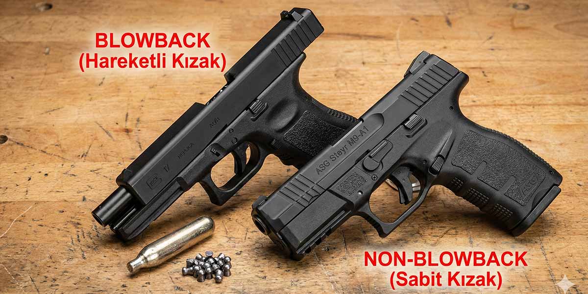 blowbackli ve blowbacksiz havalı tabancalar