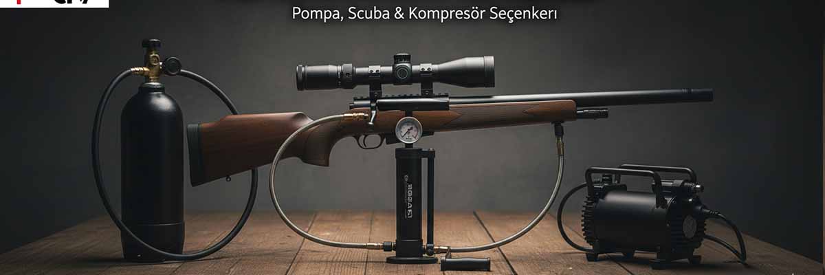 pcp tüfek pompası, scuba tüp