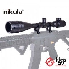 Nikula 8-32x50 AOEG Zoomlu Tüfek Dürbünü Taktik Çift Işık