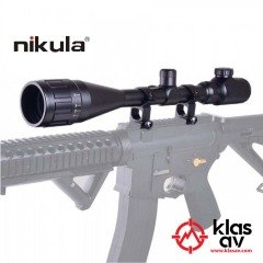 Nikula 8-32x50 AOEG Zoomlu Tüfek Dürbünü Taktik Çift Işık