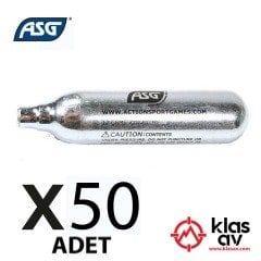ASG 12 Gram Co2 Havalı Tabanca Tüpü - 50 Adet
