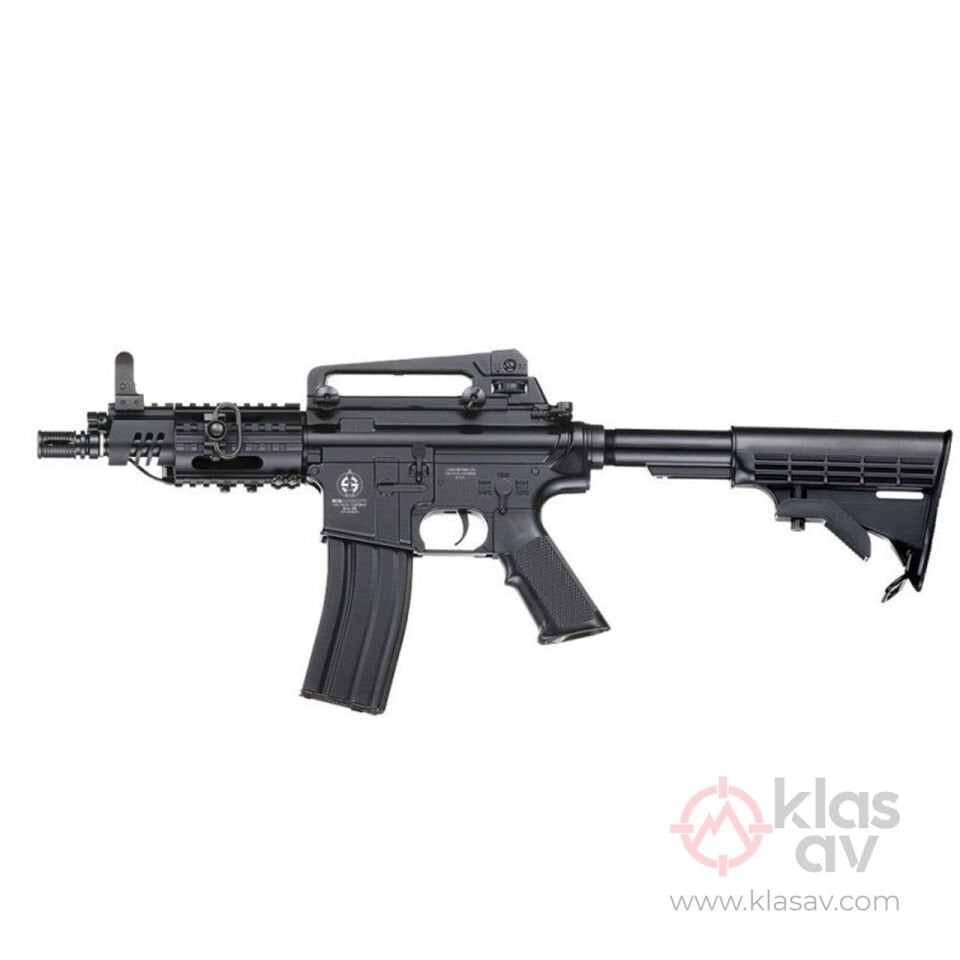 ICS M4A1 CQB Ayarlanır Dipçik AEG Airsoft Tüfek 28MB Siyah