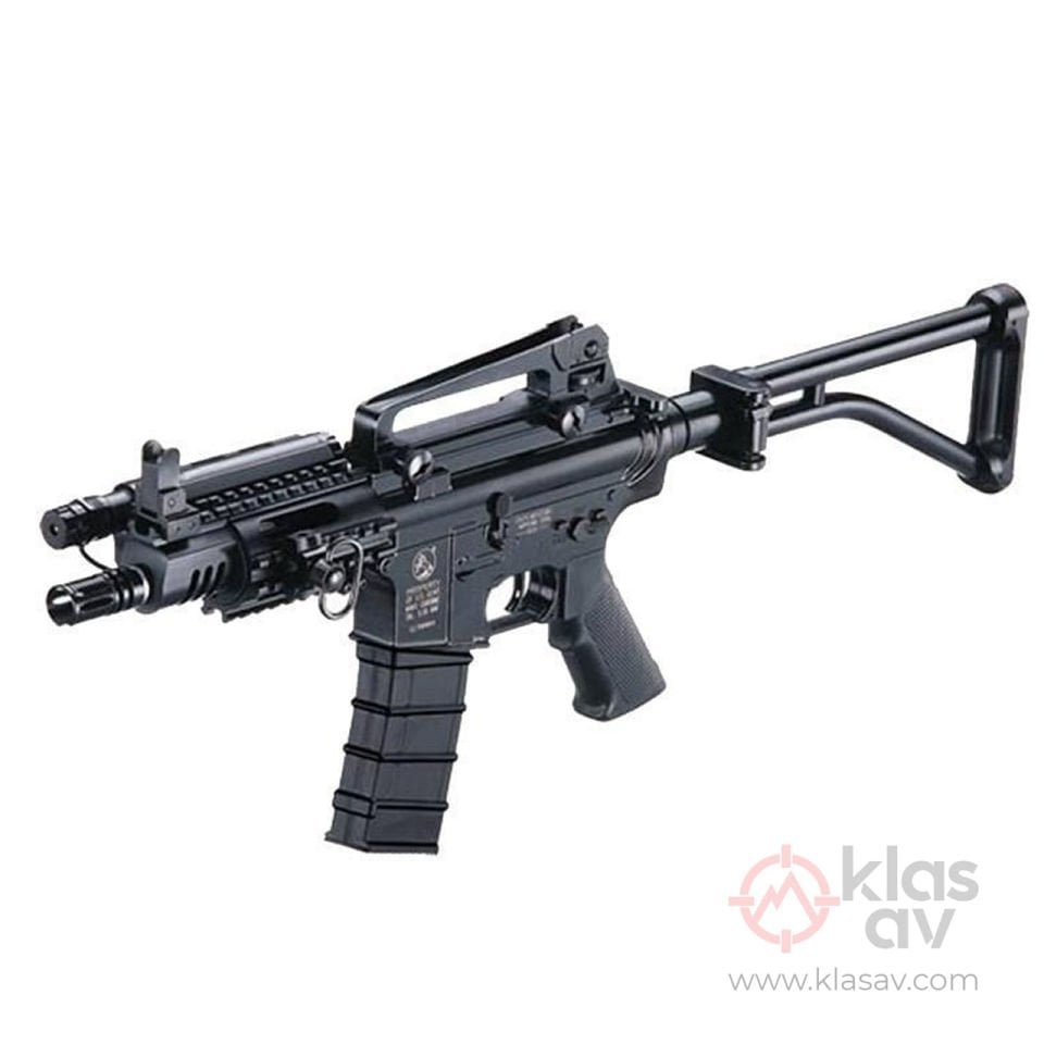 ICS M4A1 CQB Katlanır Dipçik AEG Airsoft Tüfek 27MB Siyah