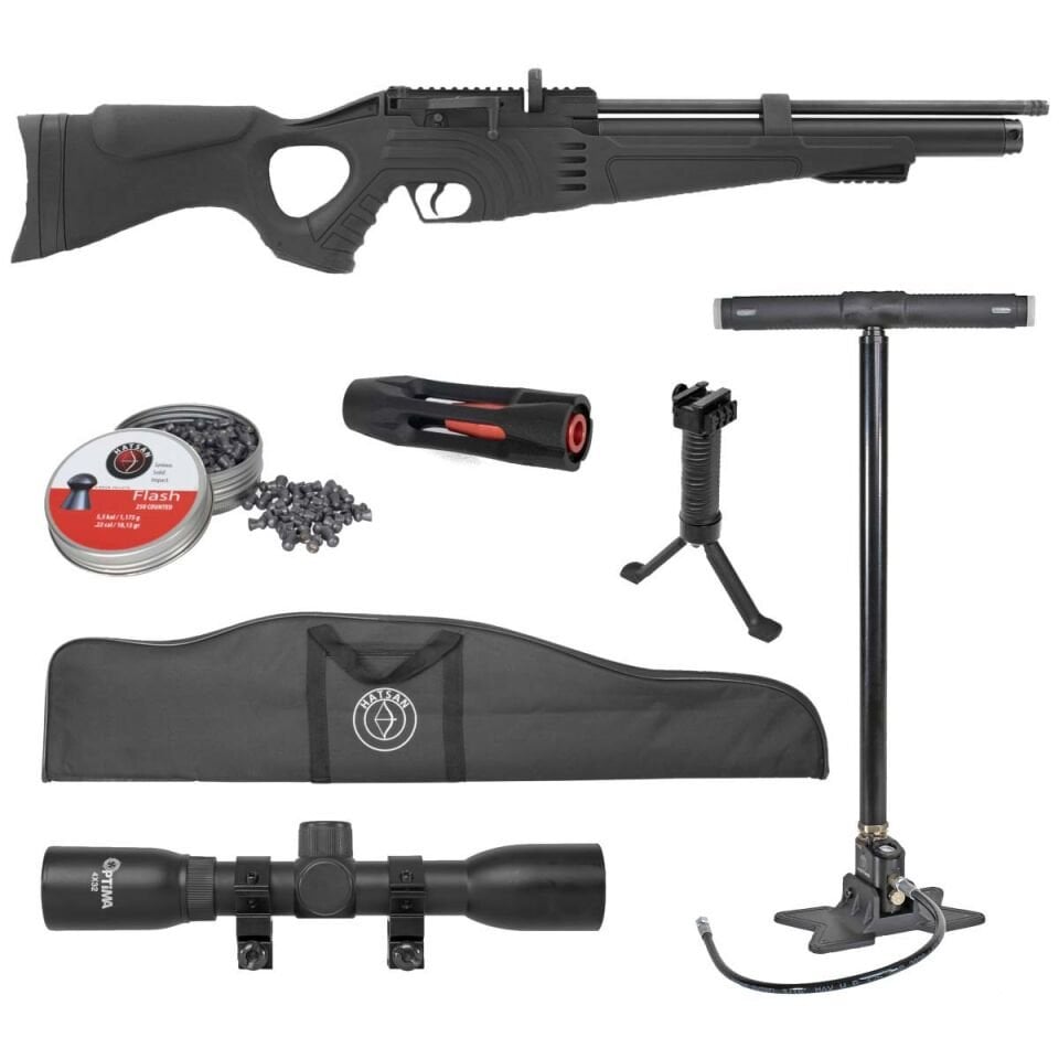 Hatsan Flash 101 Ultimate Combo PCP Havalı Tüfek Tam Set