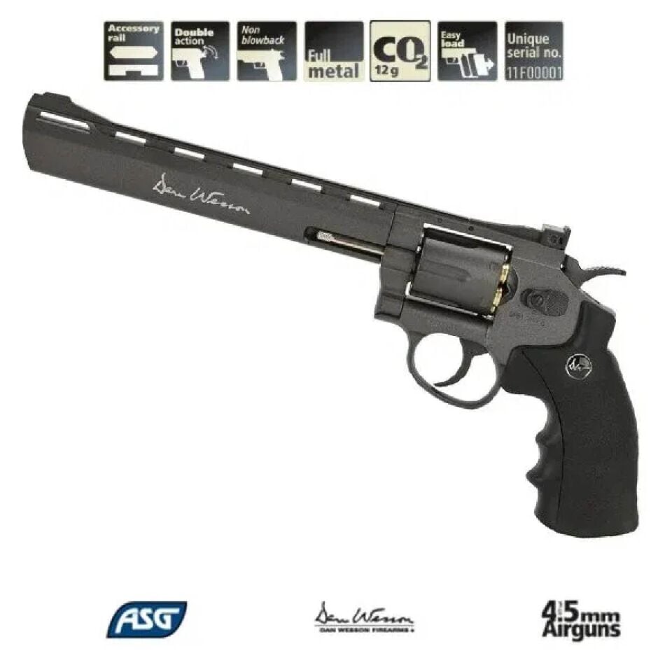 ASG Dan Wesson 8'' Gri Toplu Havalı Tabanca