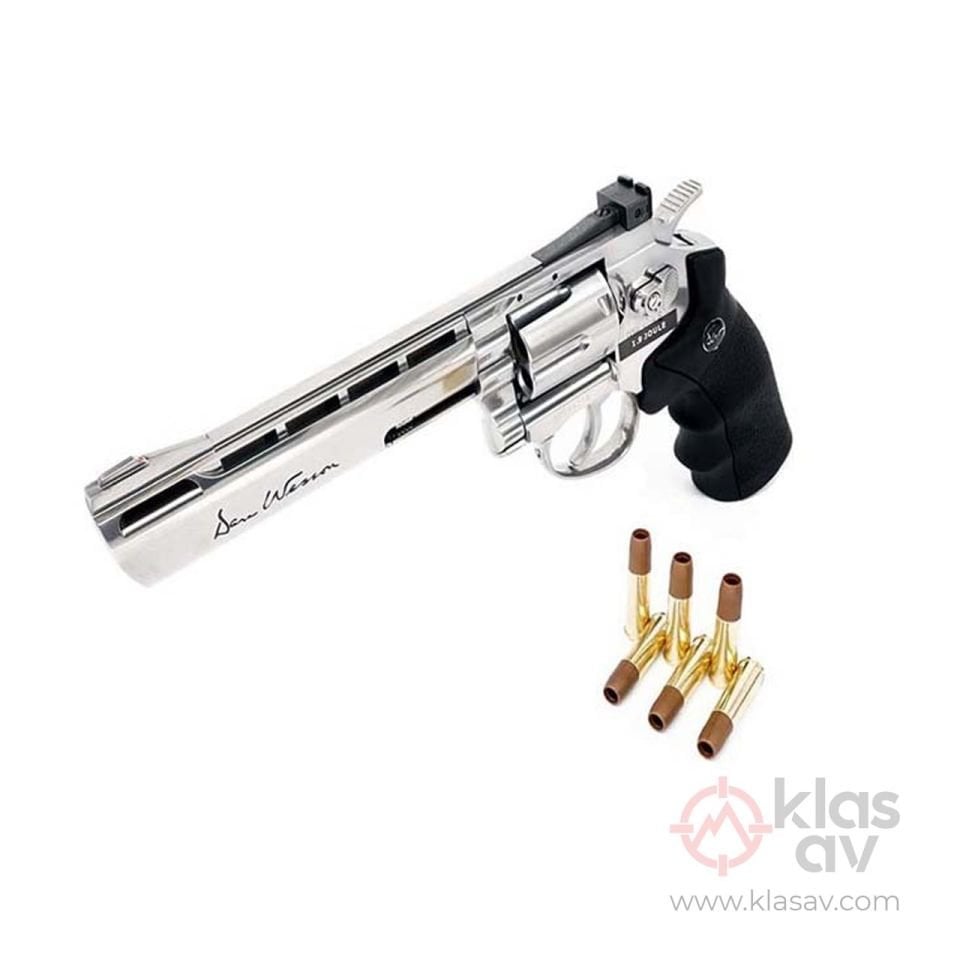 ASG Dan Wesson 6'' Parlak Krom Toplu Havalı Tabanca Pellet