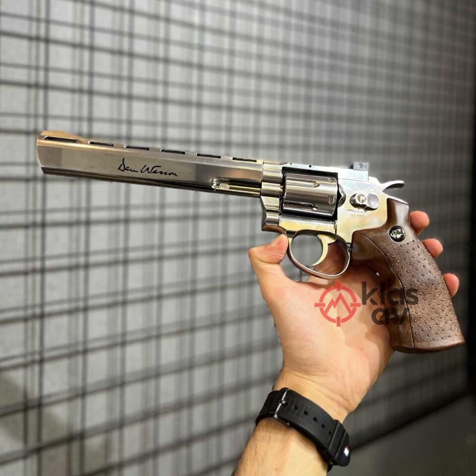 ASG Dan Wesson 8'' Parlak Krom Toplu Havalı Tabanca