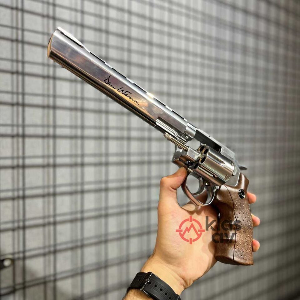 ASG Dan Wesson 8'' Parlak Krom Toplu Havalı Tabanca