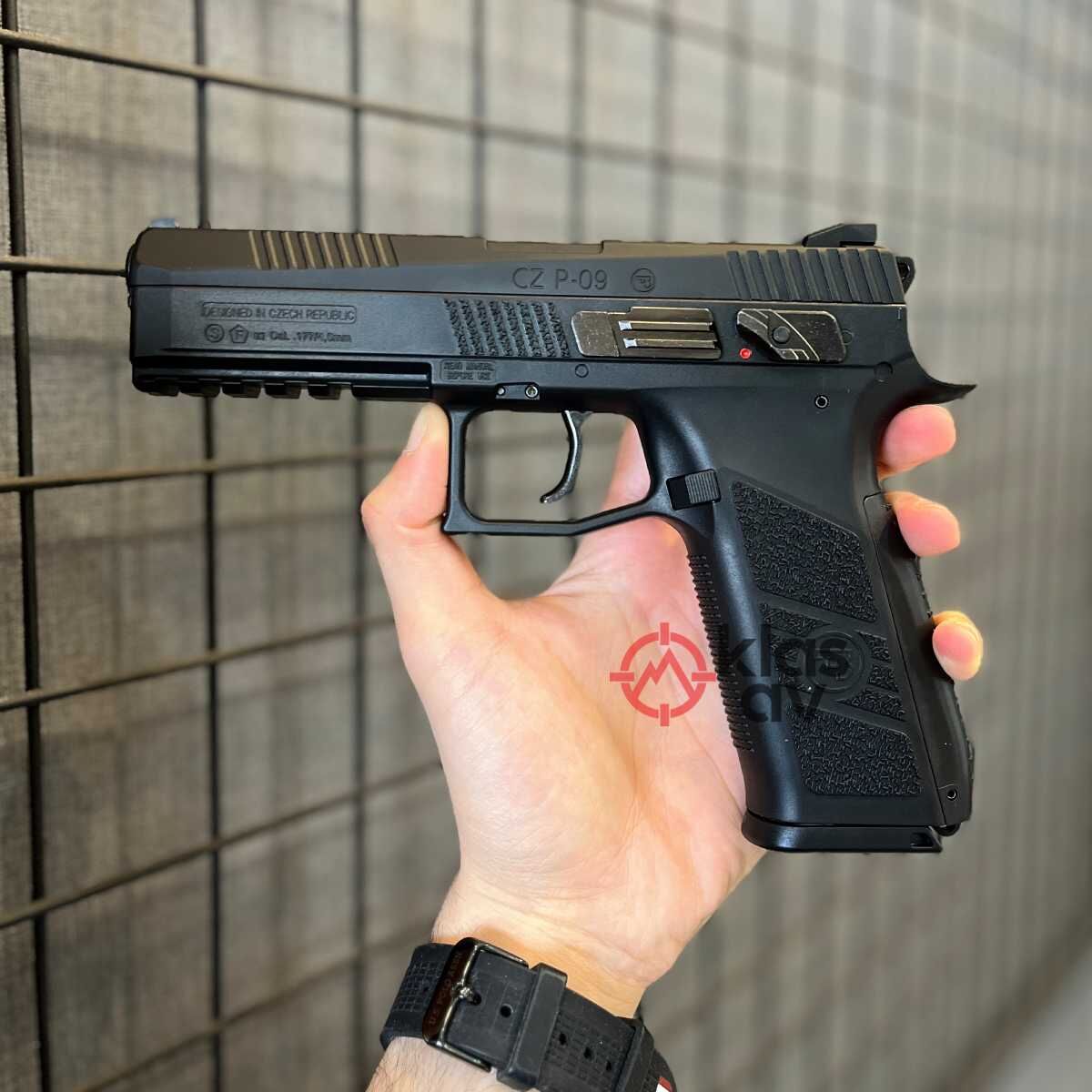 ASG CZ75 P09 Siyah Blowback Havalı Tabanca Pellet YİVLİ