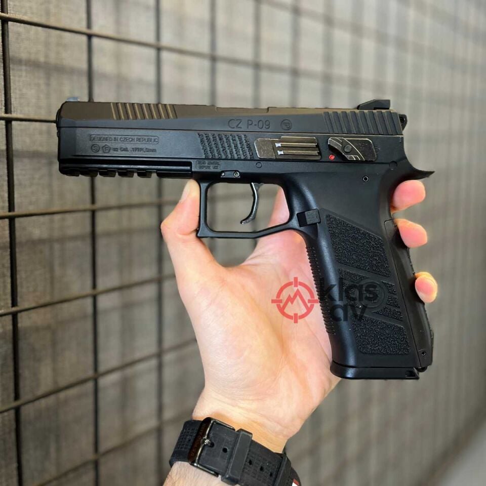 ASG CZ75 P09 Siyah Blowback Havalı Tabanca Pellet YİVLİ