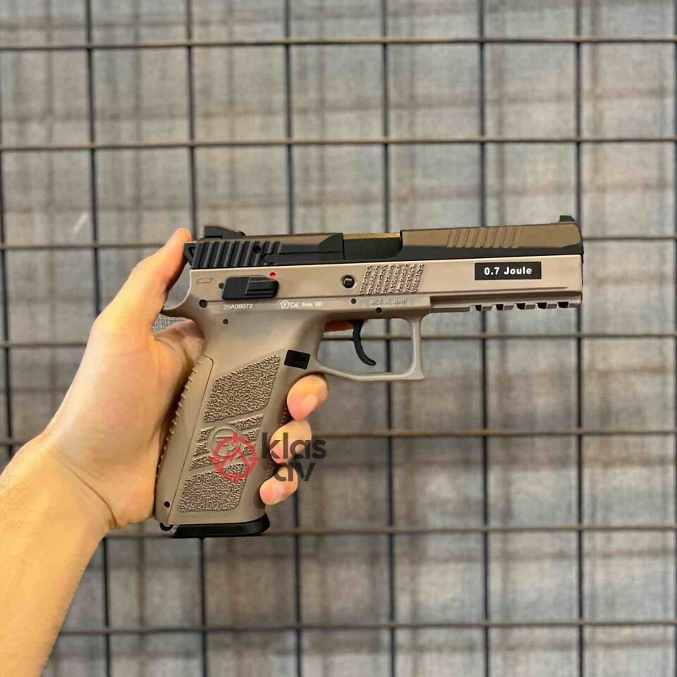 ASG CZ P09 Siyah-Çöl Blowback Airsoft Tabanca