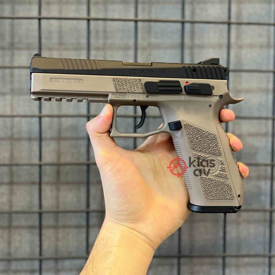 ASG CZ P09 Siyah-Çöl Blowback Airsoft Tabanca