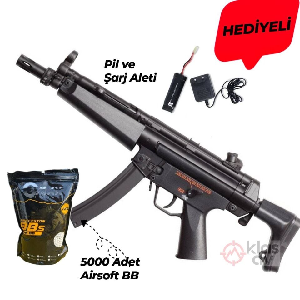 ASG MP5 A5 Siyah Airsoft Tüfek