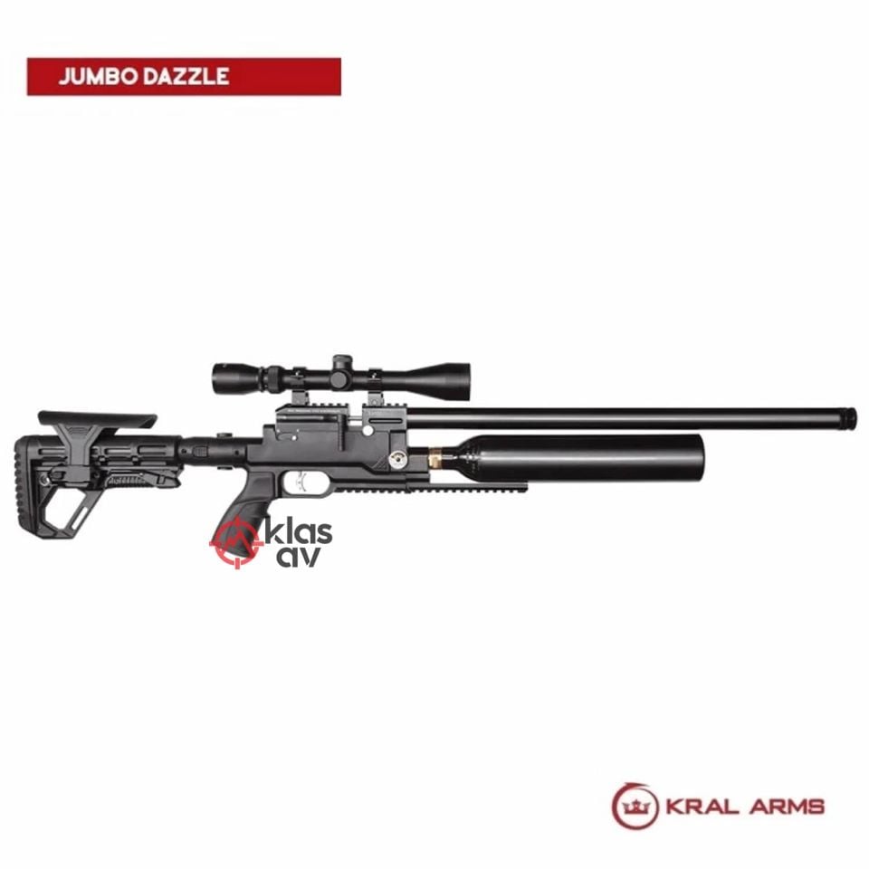 Kral Jumbo Dazzle Pcp Havalı Tüfek Siyah