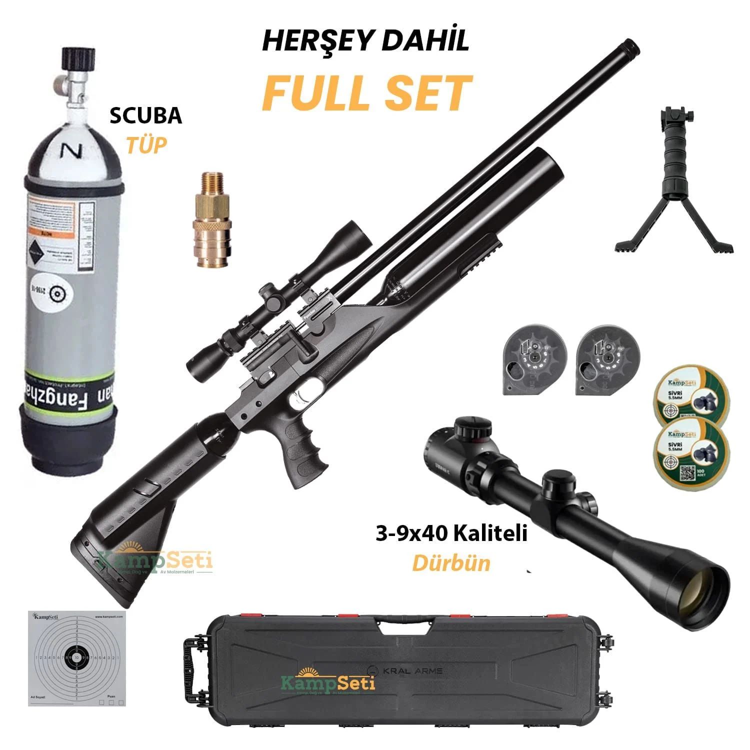 Kral Puncher Bigmax X Pcp Havalı Tüfek Full Set