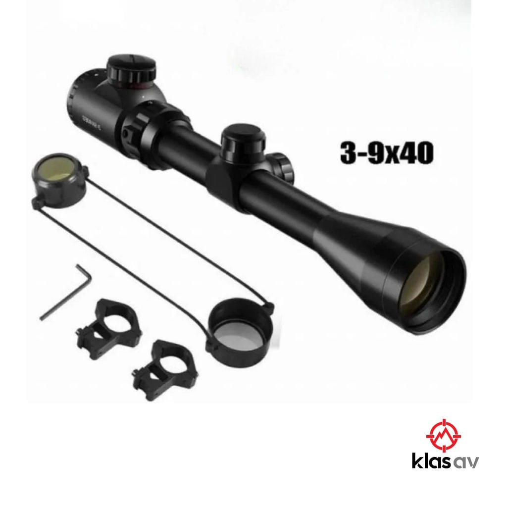 Comet 3x9-40 Tüfek Dürbünü, Zoomlu Işıksız