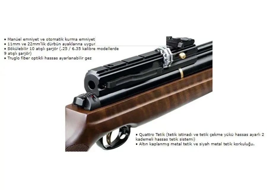 Hatsan AT44 Ağaç X PCP Havalı Tüfek 5.5 mm