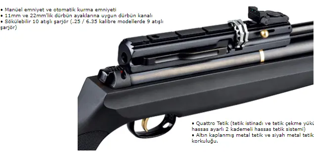 Hatsan AT44 Tactical Long PCP Havalı Tüfek 5.5 mm