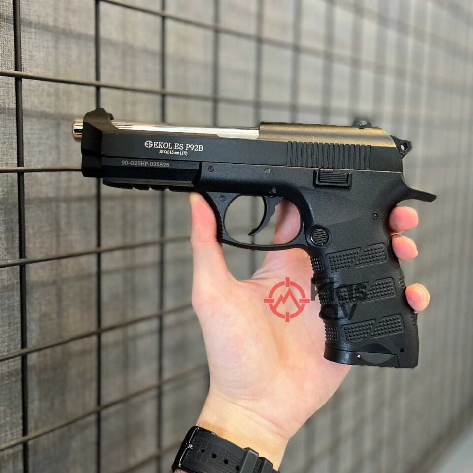 EKOL S P92 Blowback Havalı Tabanca Siyah Polimer 4.5 mm