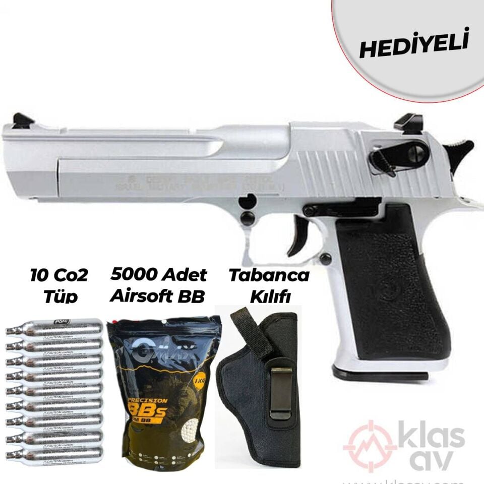 KWC Desert Eagle Nikel Blowback Airsoft Tabanca