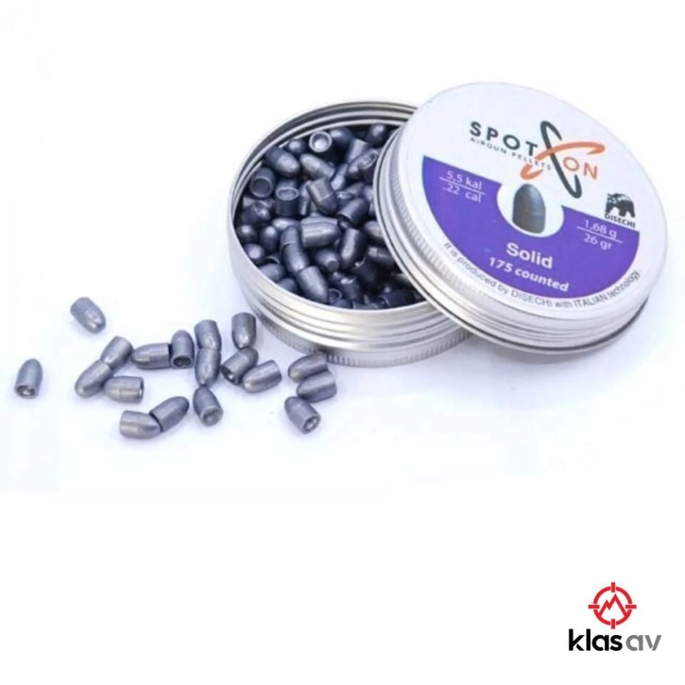 SpotOn Solid Havalı Tüfek Saçması 5.5mm (26 Grain)