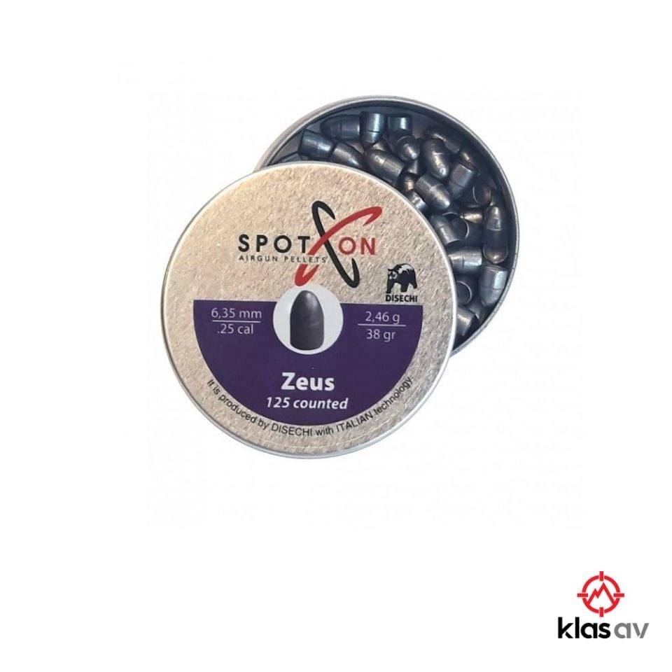 SpotOn Zeus 6.35mm Havalı Tüfek Saçması (38 Grain)