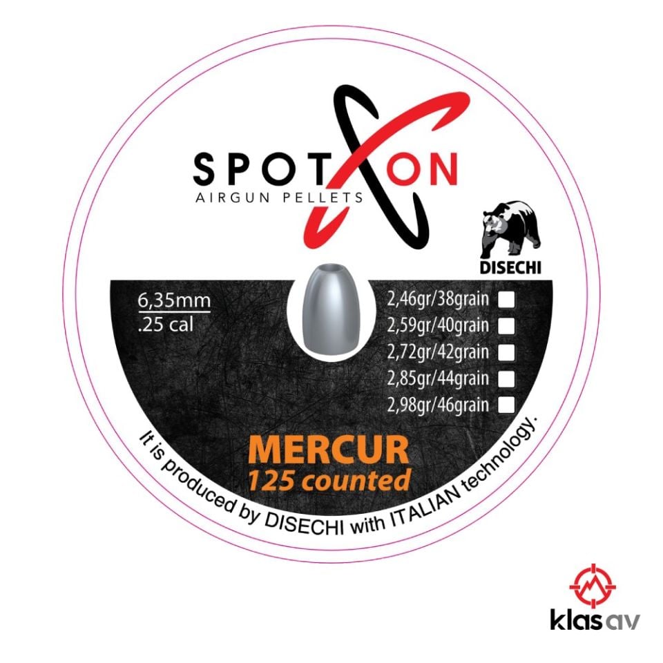 SpotOn Mercury 46 6.35mm Havalı Tüfek Mermisi (Saçması)