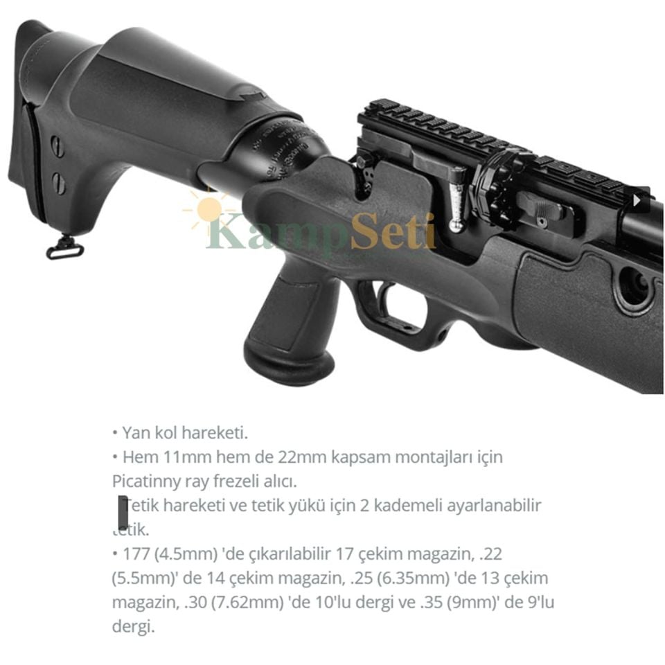 Full Set Hatsan Hercules 666 QE PCP Havalı Tüfek 6.35mm