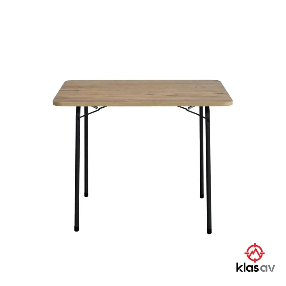 Klas Av 60x80 Katlanır Kamp Masası- Piknik Masası Balkon Bahçe Masası Ahşap