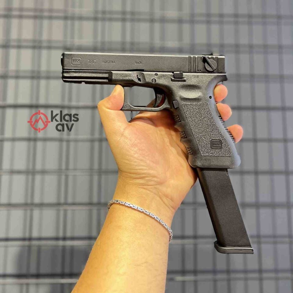 UMAREX Glock 18C Blowback Airsoft Tabanca Siyah GreenGas Blowback