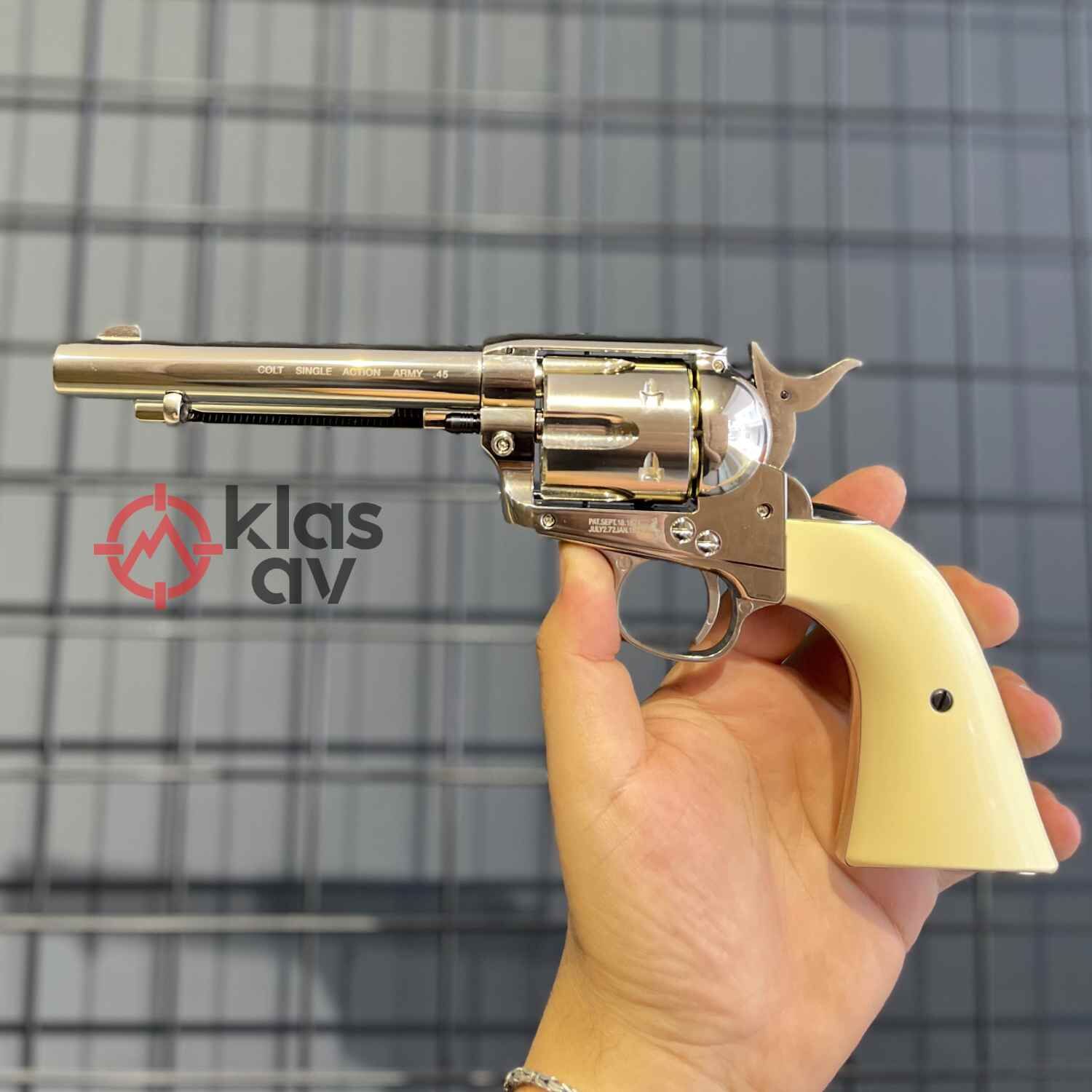 UMAREX Colt Saa 45 4,5mm Parlak Krom Havalı Tabanca Pellet
