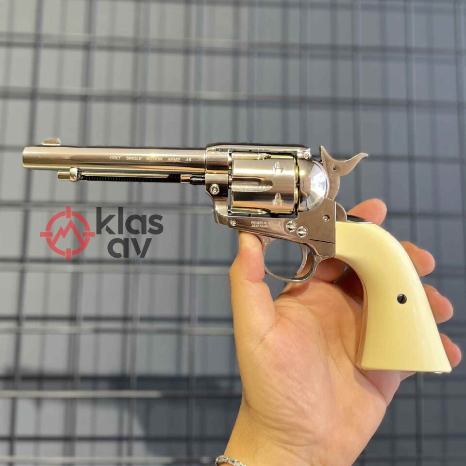 UMAREX Colt Saa 45 4,5mm Parlak Krom Havalı Tabanca Pellet