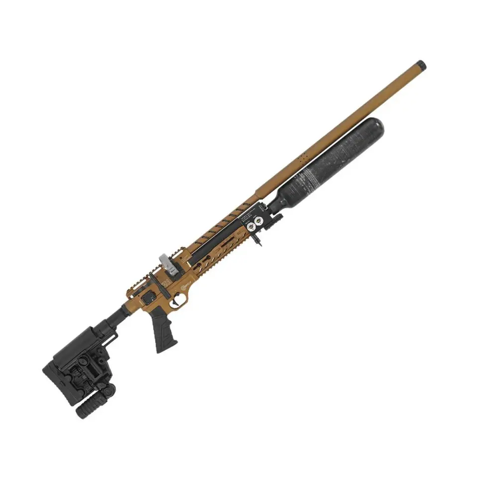 Hatsan Factor Sniper L Long FDE Pcp Havalı Tüfek - Pro Set Discoveryopt FFP Dürbünlü