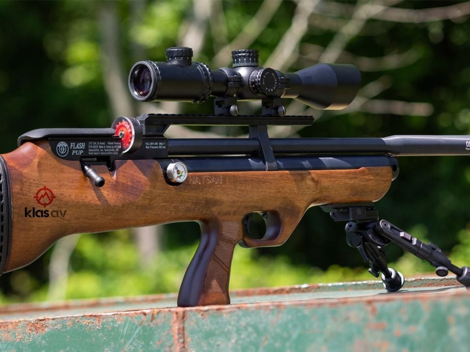 Tam Set Hatsan FlashPup Ağaç QE PCP Havalı Tüfek