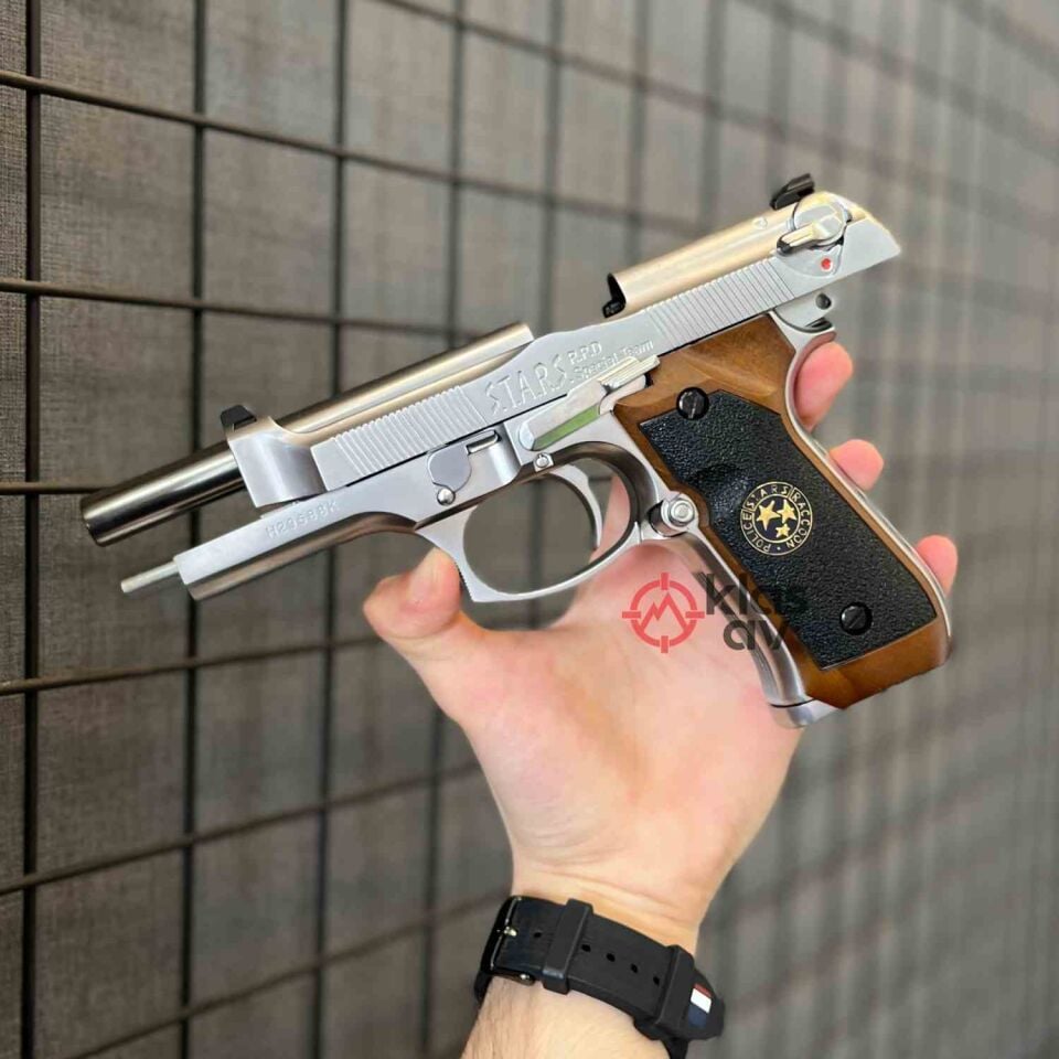 We M92 Beretta Full Metal Full Auto Airsoft Tabanca Silver Gümüş