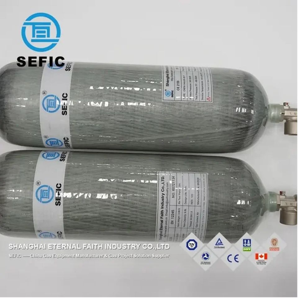 SEFİC 6.8 Litre 300 Bar Karbonfiber Scuba Tüp (Sertifikalı-Sıfır)