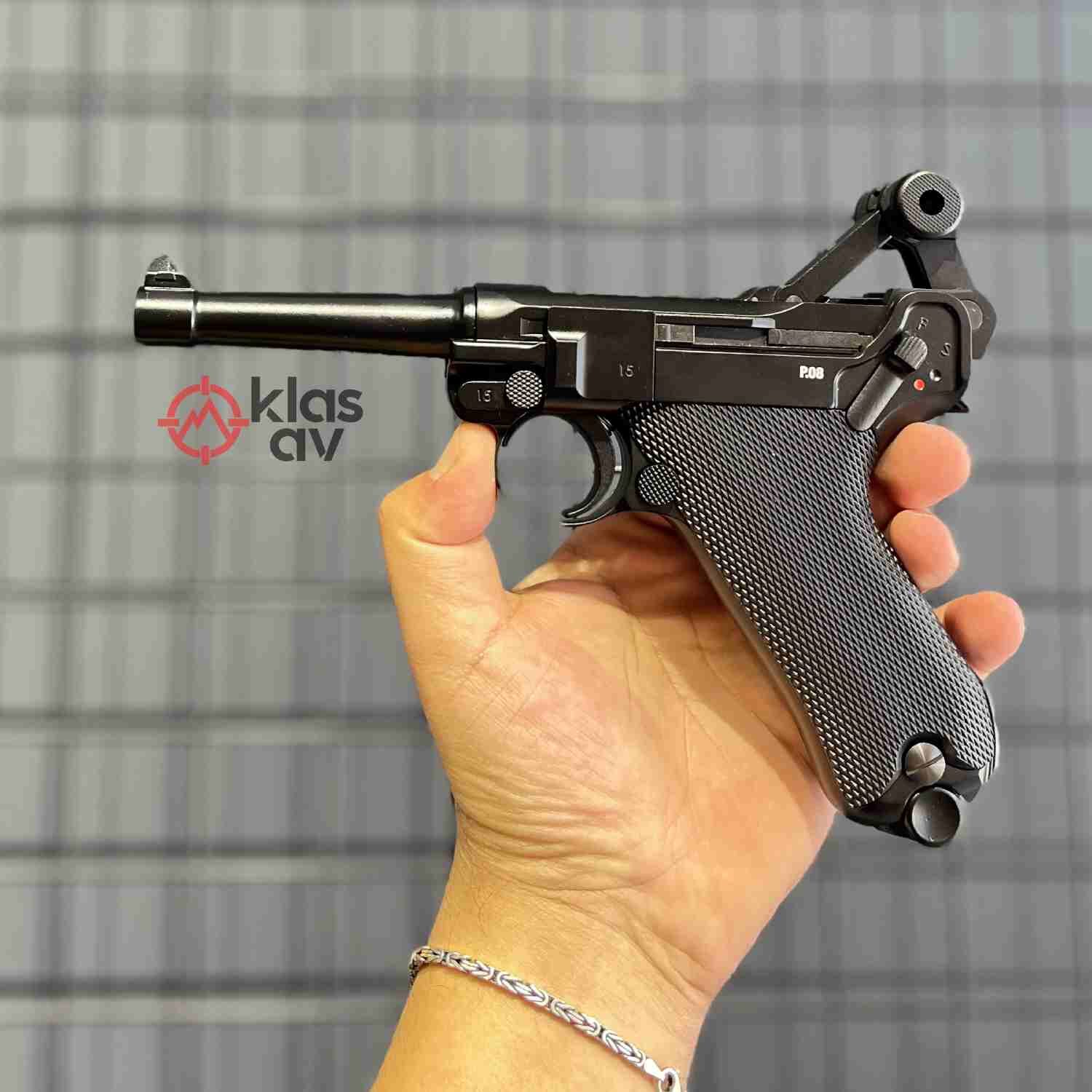 UMAREX Legends P.08 4,5mm Havalı Tabanca Siyah