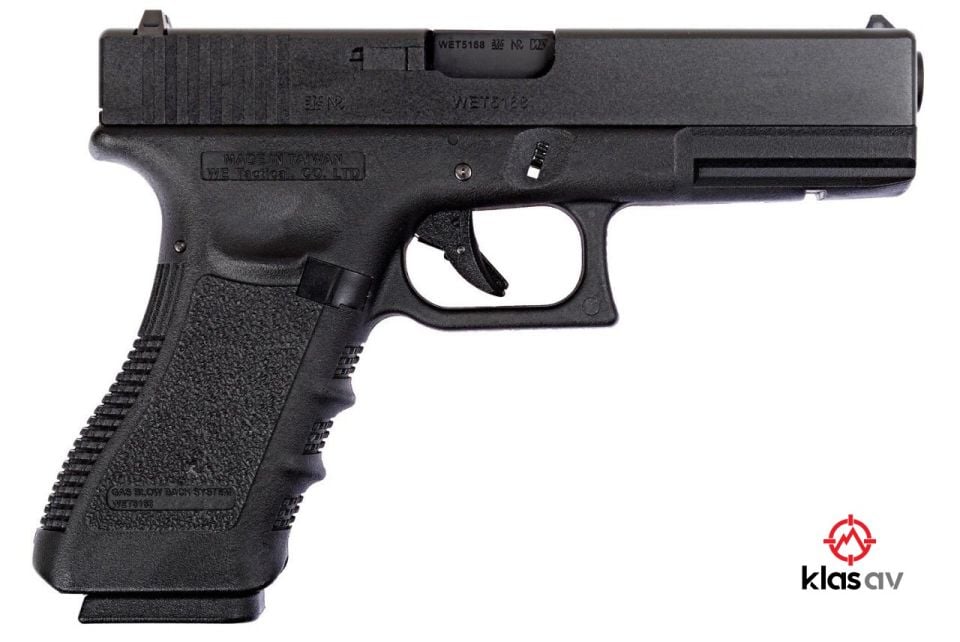 WE Glock 17 Gen5 Airsoft Tabanca (GreenGas-Blowback) 6mm Siyah