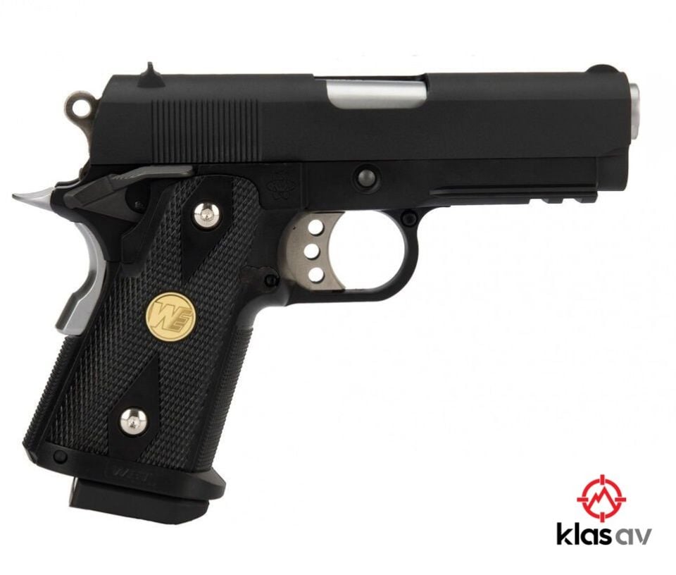 WE Hi-Capa .45 A Full Metal Airsoft GBB Tabanca - Siyah