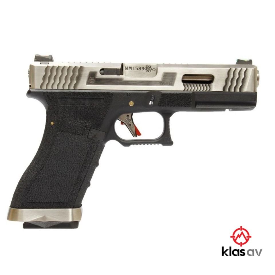 WE Glock G18 FullAuto T7 Greengaslı-Blowbackli Airsoft Tabanca