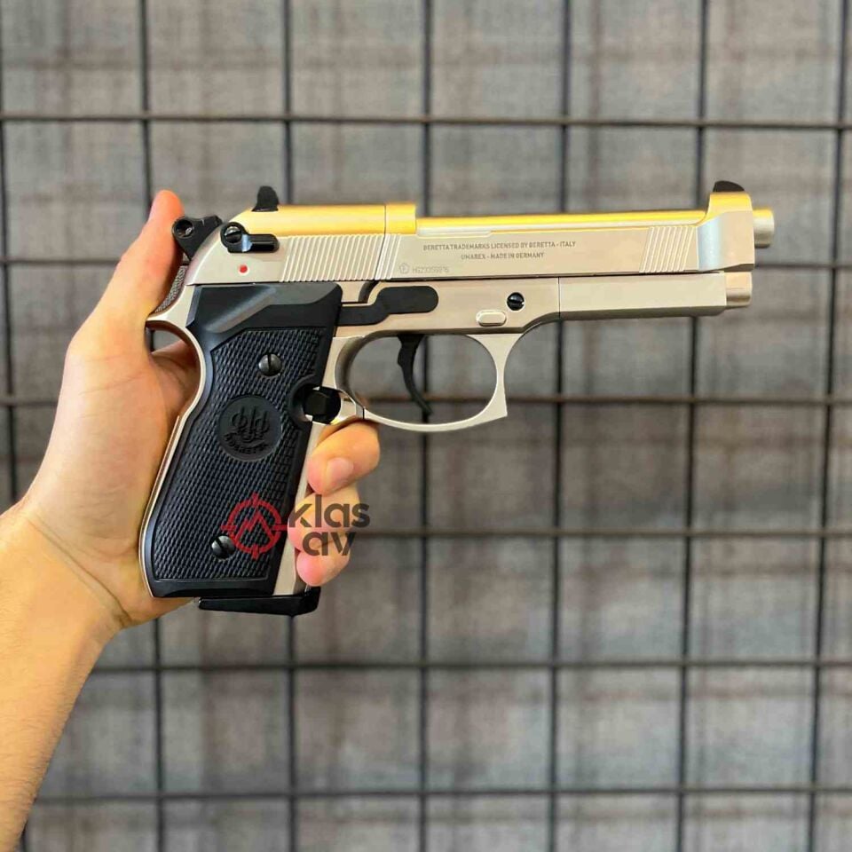 UMAREX Beretta M92 FS 4,5mm Havalı Tabanca Nikel