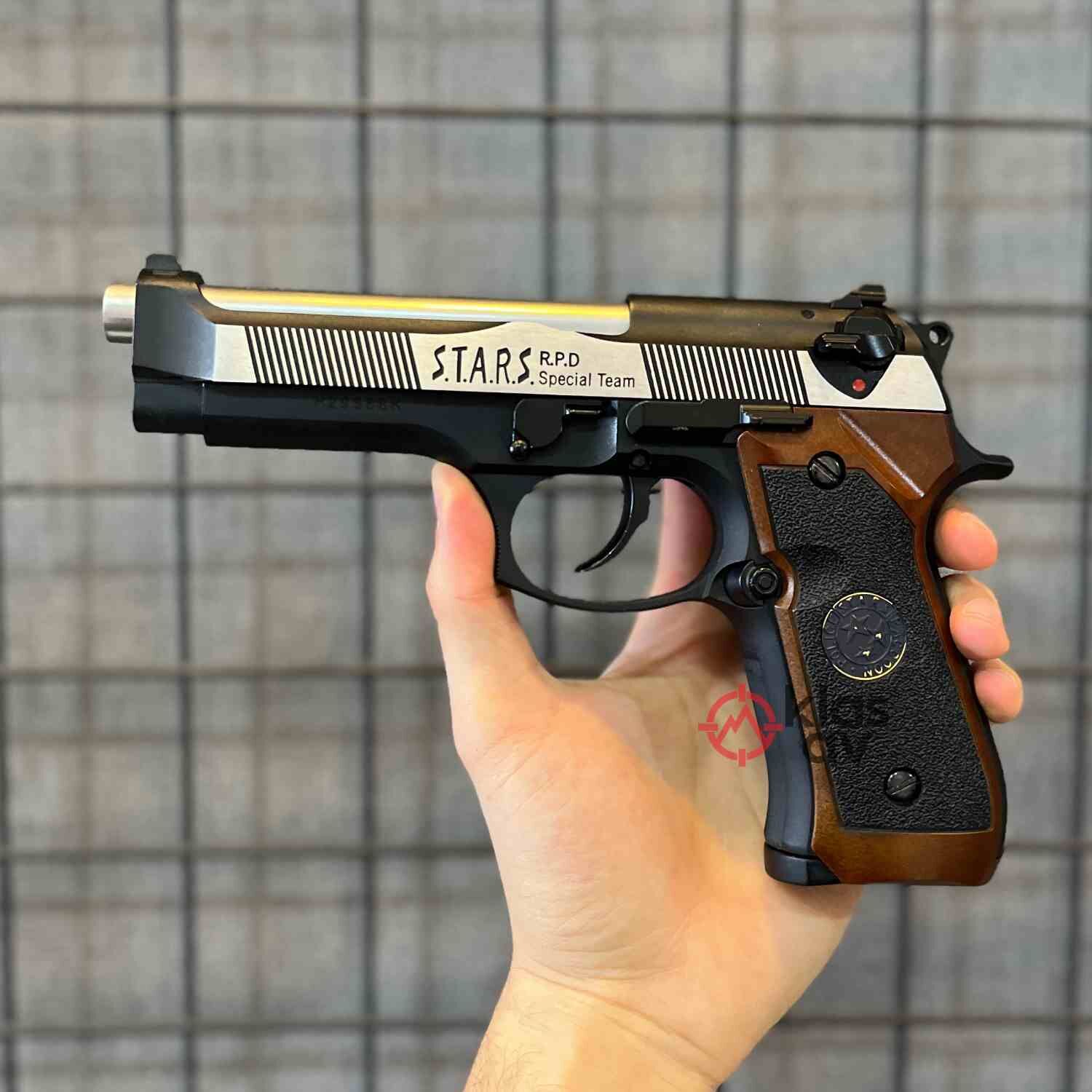 WE Samurai Edge M9 Airsoft GBB Airsoft Tabanca- Ağaç Kabzalı