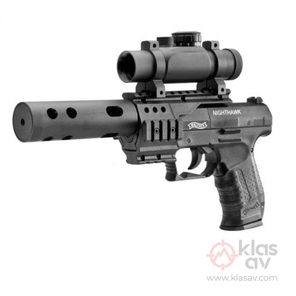 UMAREX Walther Nighthawk Tactical 4.5 mm Havalı Tabanca Siyah