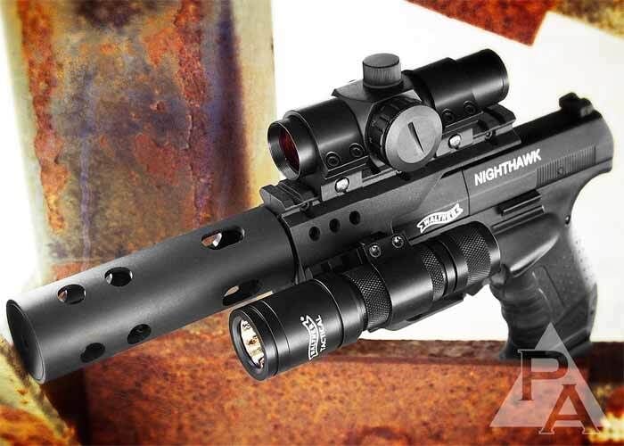 UMAREX Walther Nighthawk Tactical 4.5 mm Havalı Tabanca Siyah