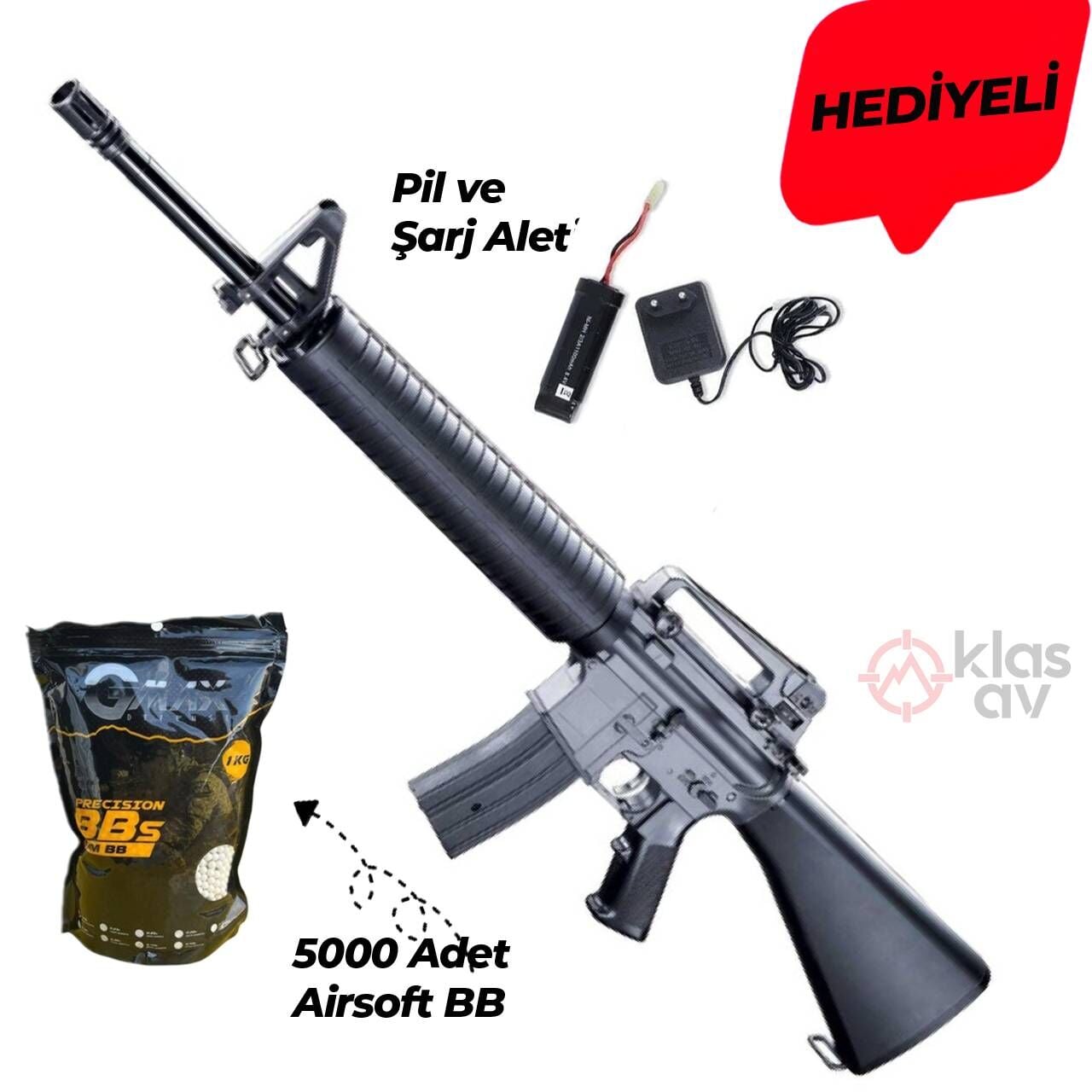 Golden Eagle M16-A3 Elektrikli Airsoft Tüfek