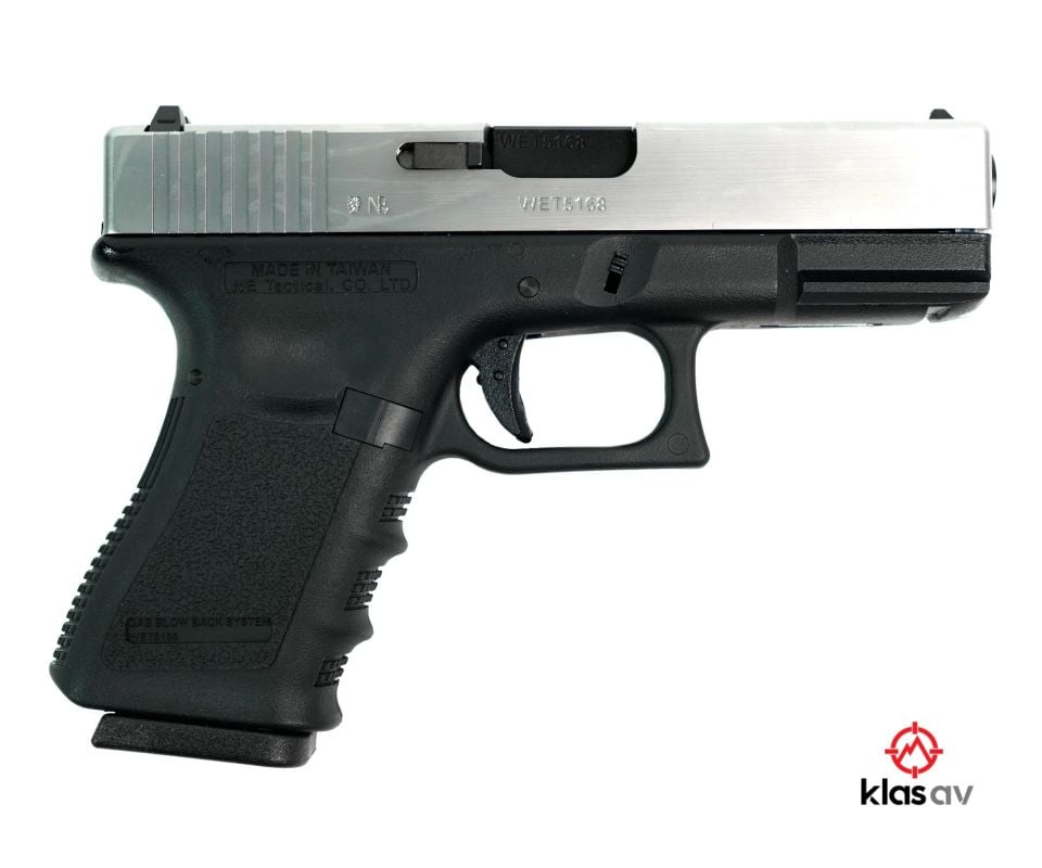 WE Glock 19 GEN3 GBB G19 Airsoft Tabanca Silver (Green Gaslı)