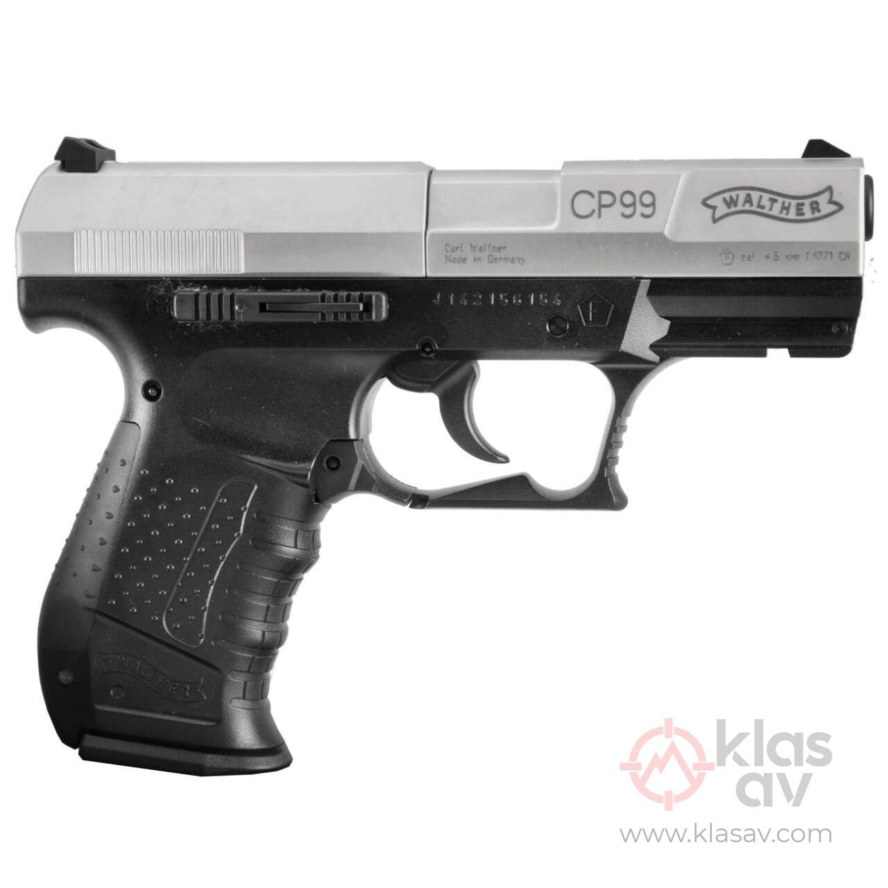 UMAREX Walther CP99 4.5mm Havalı Tabanca Gümüş Siyah